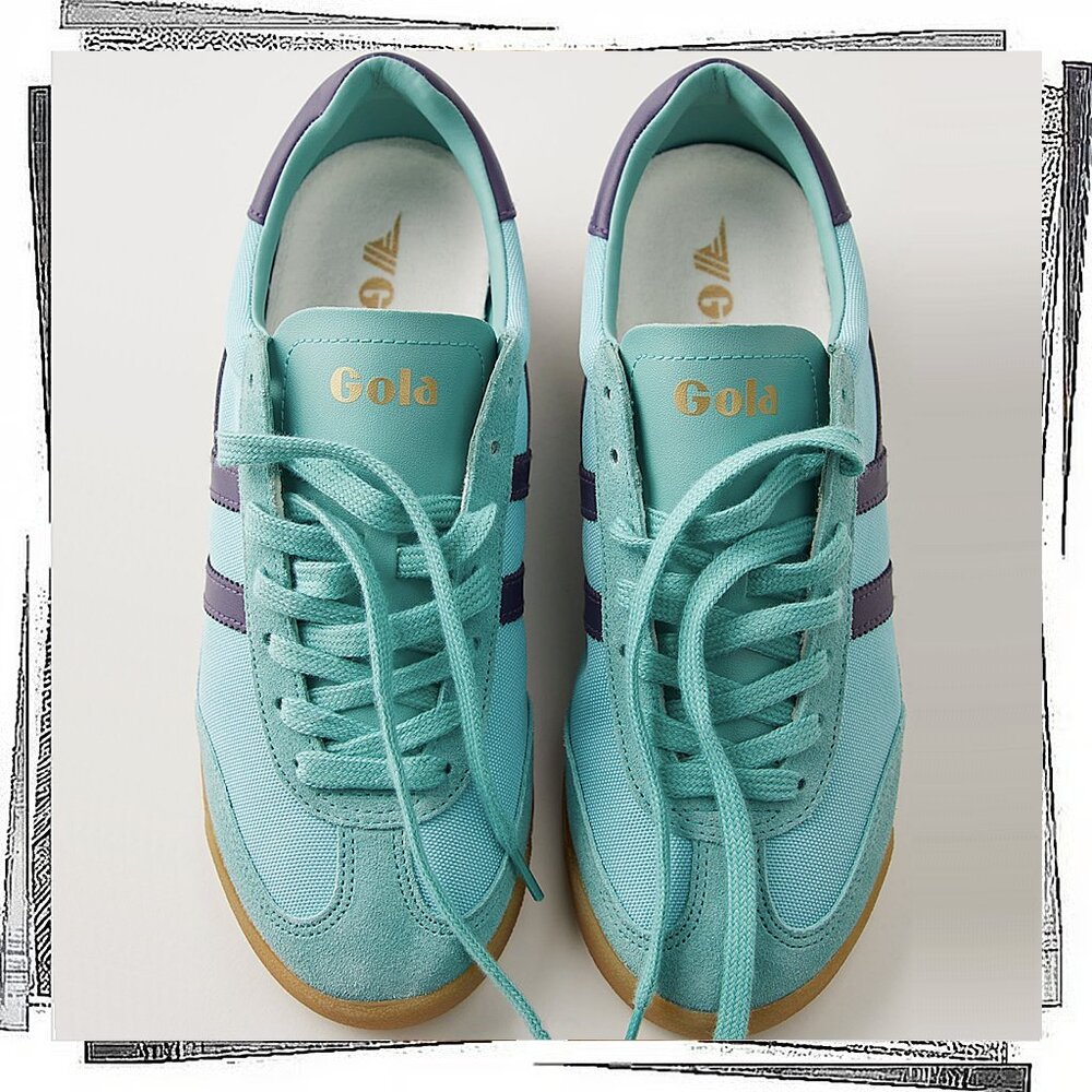 NWT: Sea Mist / Plum Retro Sporty Soccer Inspired Sneakers (7) by Gola - Picture 4 of 4